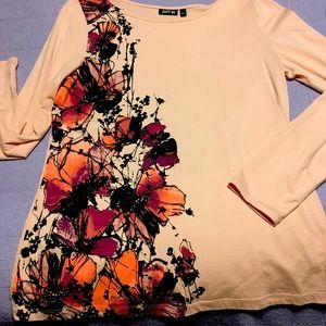 Long sleeved sequined top